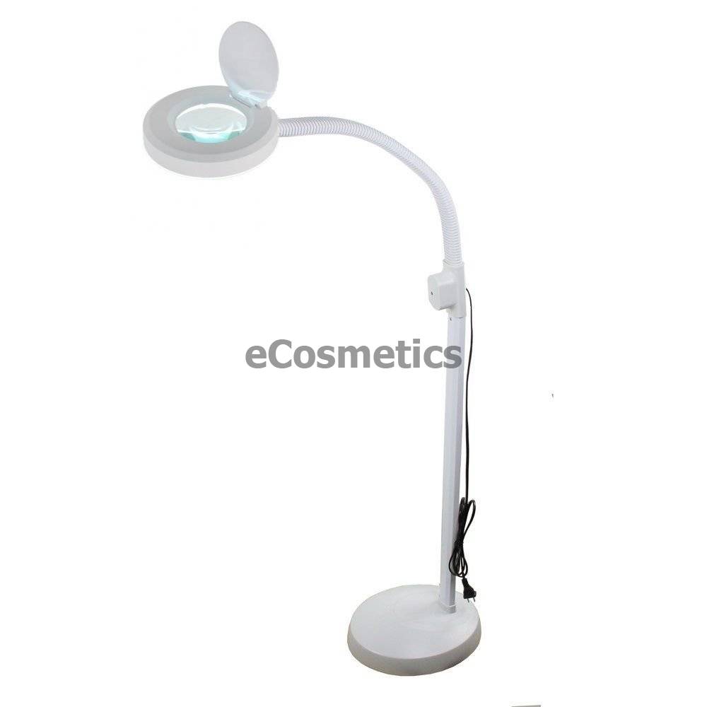 Brace pharmacy Adjustable Lampa cosmetica Led profesionala cu lupa 5x, lumina rece 22w, stativ de  podea
