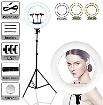 Lampa Profesionala RL21 Make UP, Photo Studio, Selfie Telefon, Ring Light 72W