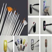 Set 15 Pensule Profesionale  nail art